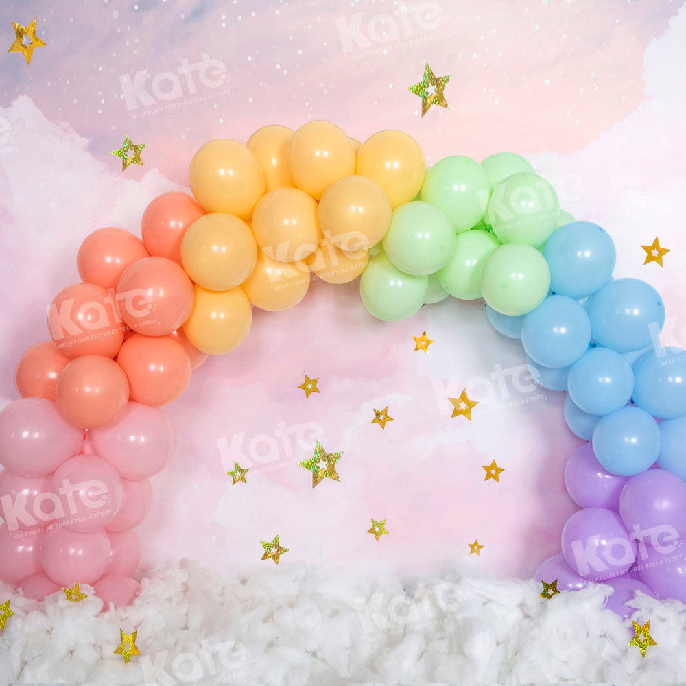 Kate Marshmallow Sky Arched Balloon Backdrop Designed by Emetselch