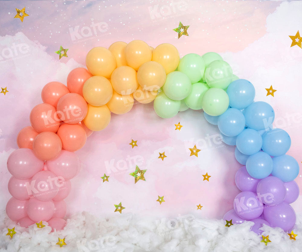 Kate Marshmallow Sky Arched Balloon Backdrop Designed by Emetselch