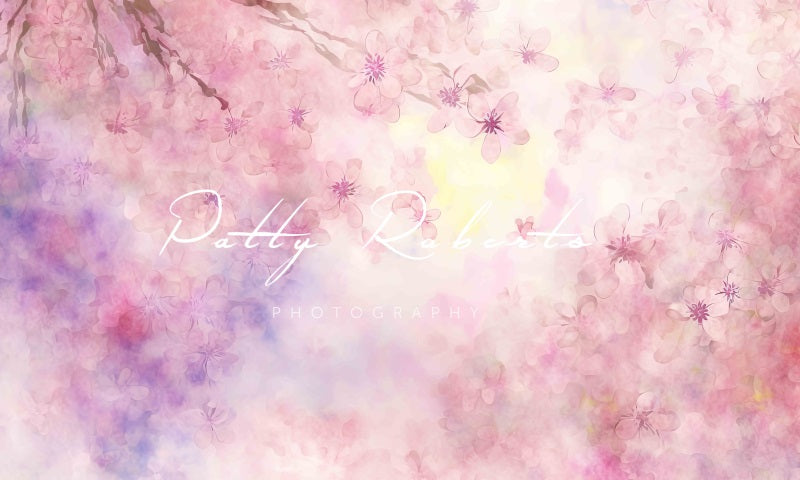 Kate Awaken to Spring Backdrop Romantic Pink Flower Designed by Patty Robertss - Kate Backdrop AU