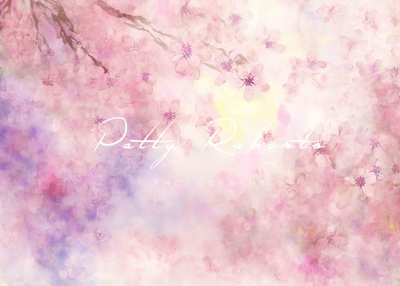 Kate Awaken to Spring Backdrop Romantic Pink Flower Designed by Patty Robertss - Kate Backdrop AU