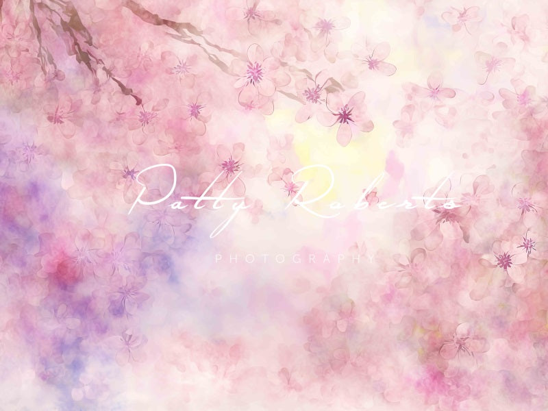 Kate Awaken to Spring Backdrop Romantic Pink Flower Designed by Patty Robertss - Kate Backdrop AU