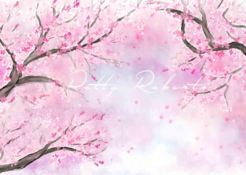 Kate Blossom Bliss Backdrop Pink Spring Flowers Designed by Patty Robertss - Kate Backdrop AU