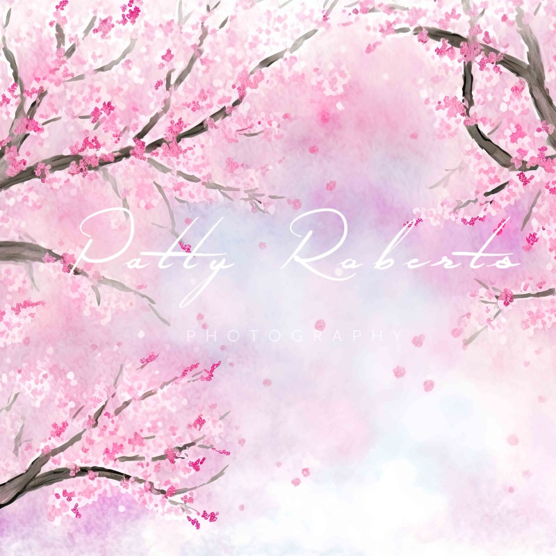 Kate Blossom Bliss Backdrop Pink Spring Flowers Designed by Patty Robertss - Kate Backdrop AU