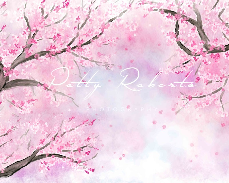 Kate Blossom Bliss Backdrop Pink Spring Flowers Designed by Patty Robertss - Kate Backdrop AU