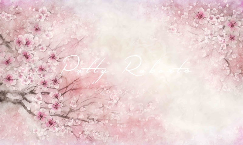 Kate Spring's Renewal Backdrop Light Pink Flowers Designed by Patty Robertss - Kate Backdrop AU