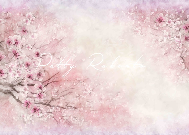 Kate Spring's Renewal Backdrop Light Pink Flowers Designed by Patty Robertss - Kate Backdrop AU