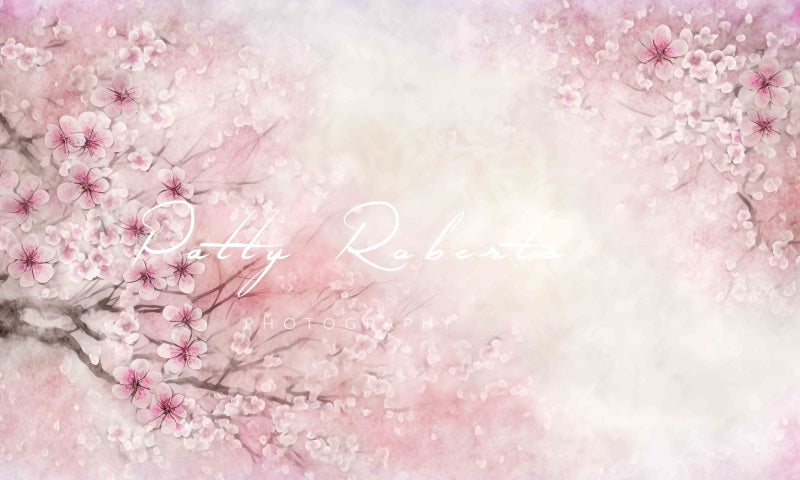 Kate Spring's Renewal Backdrop Light Pink Flowers Designed by Patty Robertss - Kate Backdrop AU