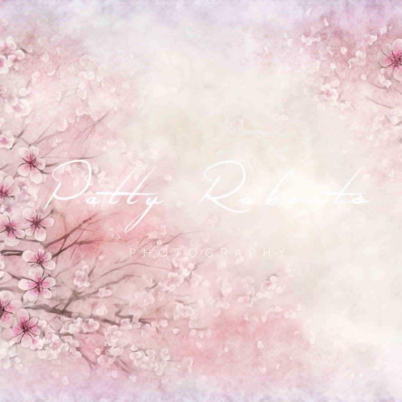 Kate Spring's Renewal Backdrop Light Pink Flowers Designed by Patty Robertss - Kate Backdrop AU