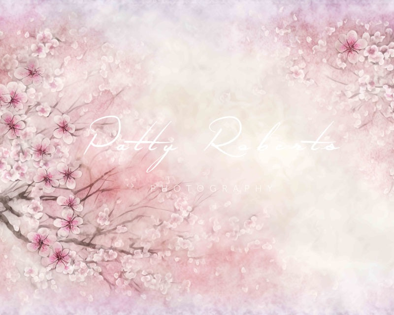 Kate Spring's Renewal Backdrop Light Pink Flowers Designed by Patty Robertss - Kate Backdrop AU