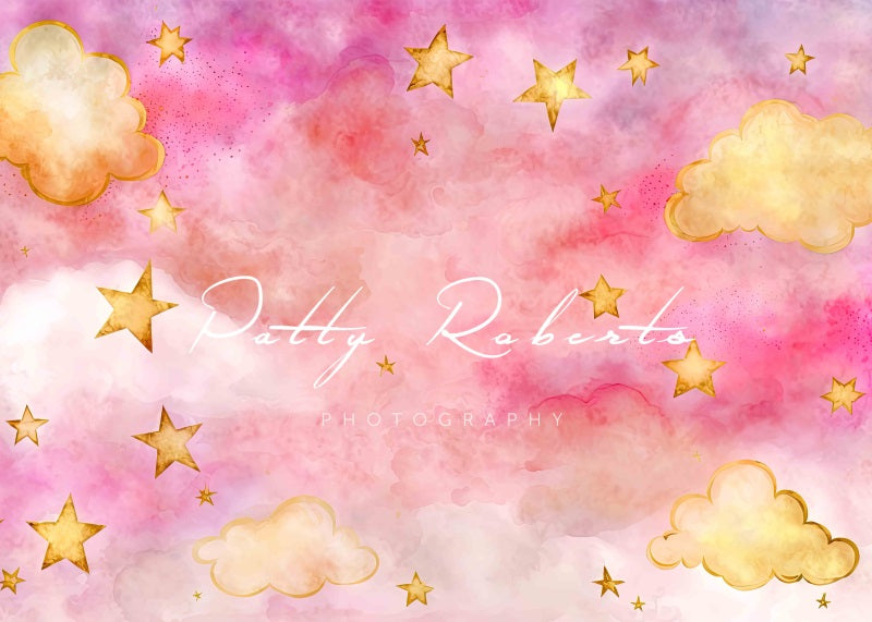 Kate Starry Night in Pink Backdrop Designed by Patty Robertss - Kate Backdrop AU