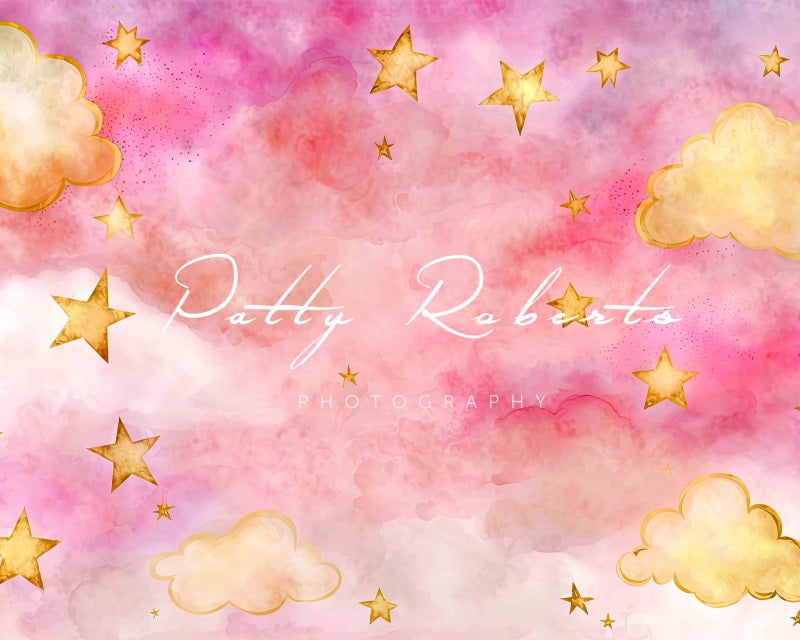 Kate Starry Night in Pink Backdrop Designed by Patty Robertss - Kate Backdrop AU