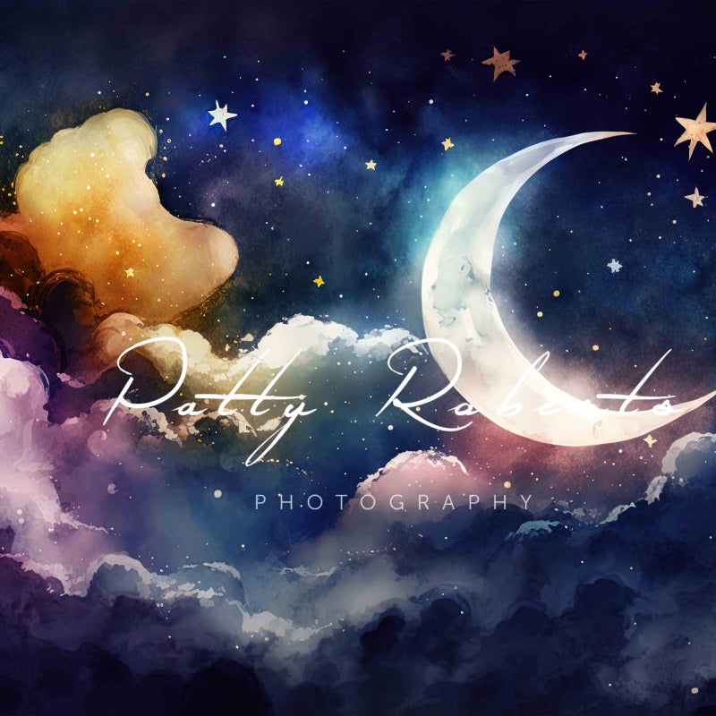 Kate Starry Night Serenade Backdrop Moon Designed by Patty Robertss - Kate Backdrop AU