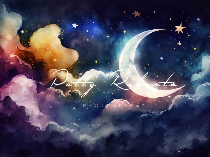 Kate Starry Night Serenade Backdrop Moon Designed by Patty Robertss - Kate Backdrop AU