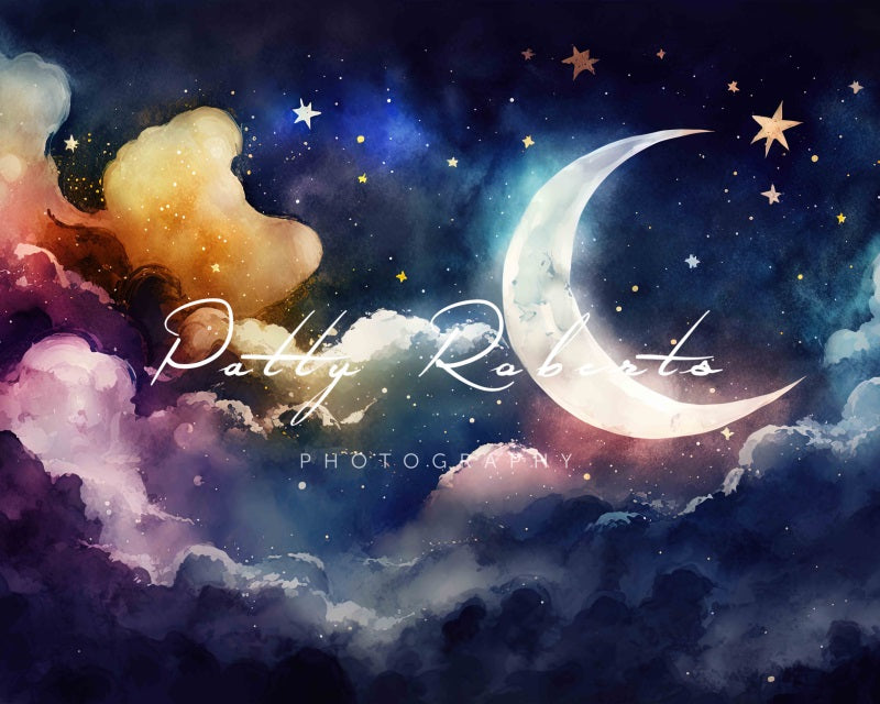 Kate Starry Night Serenade Backdrop Moon Designed by Patty Robertss - Kate Backdrop AU