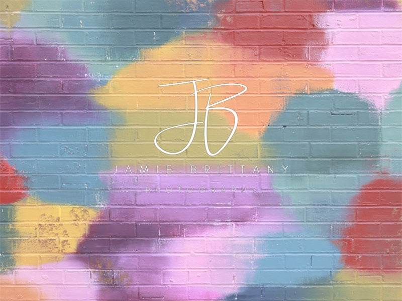 Kate Colorful Brick Wall Backdrop Designed by JB Photography