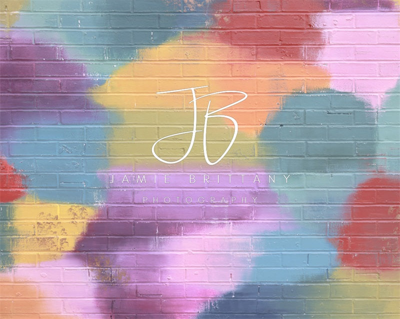 Kate Colorful Brick Wall Backdrop Designed by JB Photography