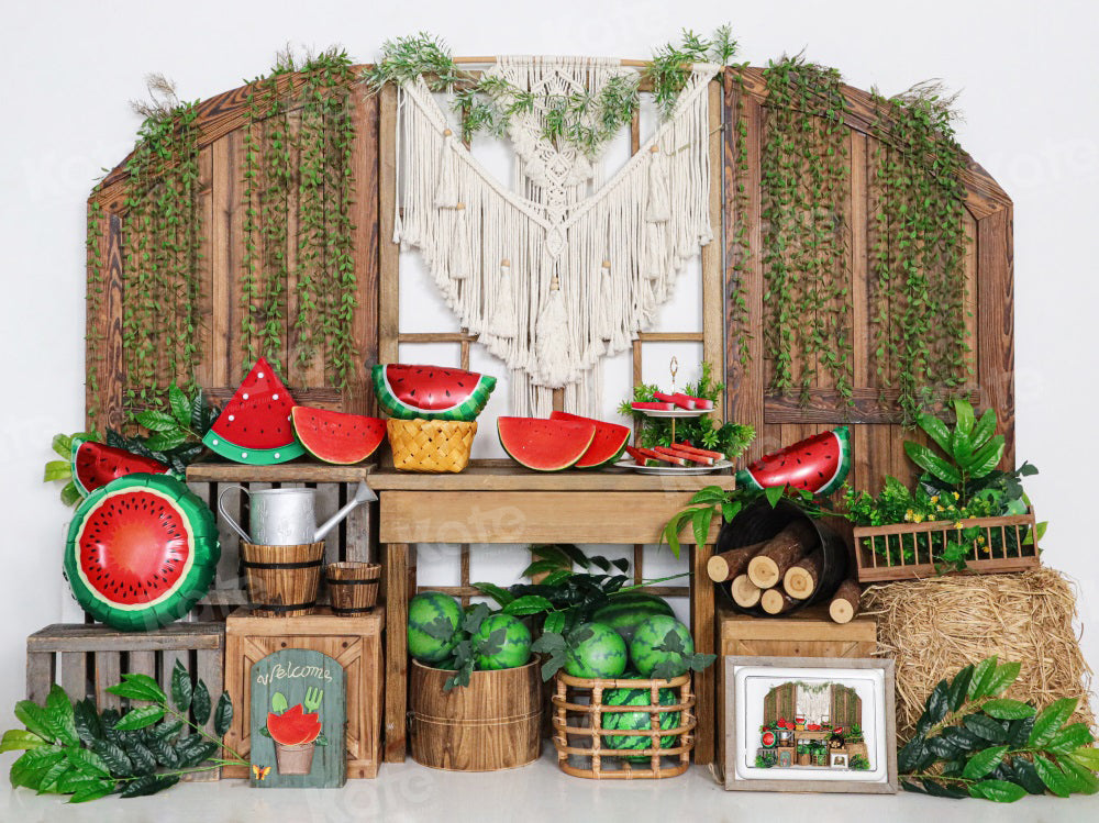 Kate Watermelon Farm Barn Backdrop for Photography - Kate Backdrop AU