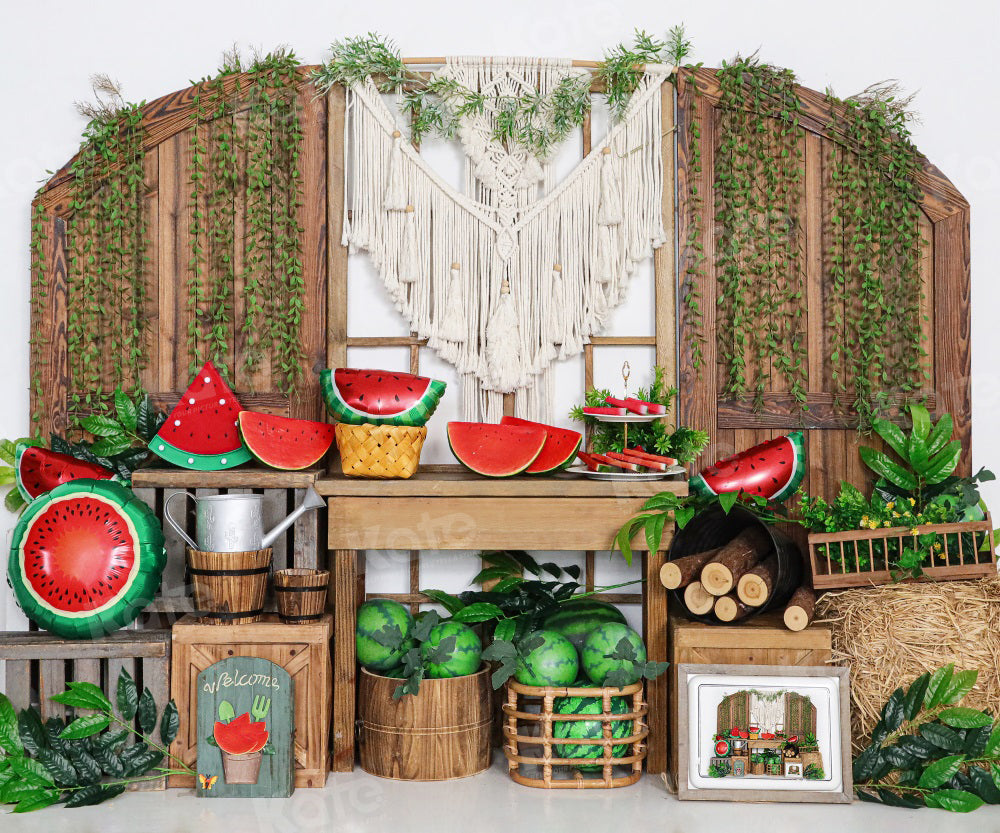 Kate Watermelon Farm Barn Backdrop for Photography - Kate Backdrop AU