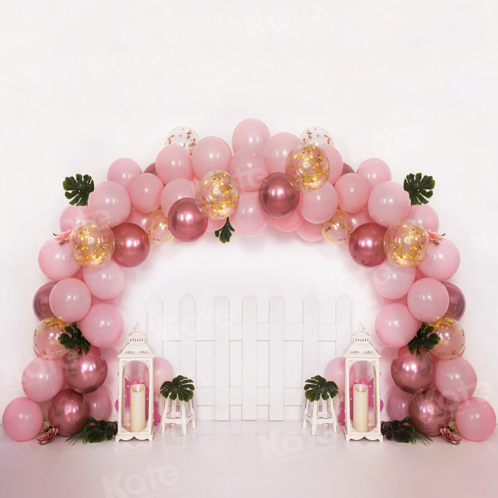 Kate Tropical Balloon Fence Backdrop for Photography - Kate Backdrop AU