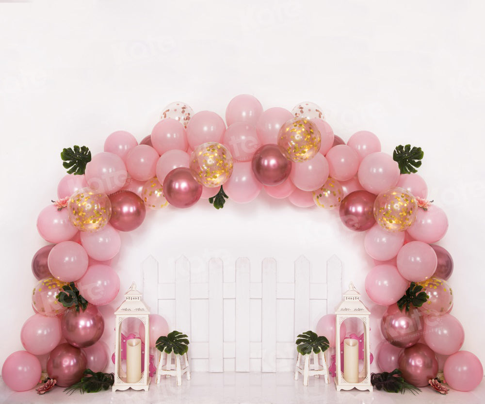 Kate Tropical Balloon Fence Backdrop for Photography - Kate Backdrop AU