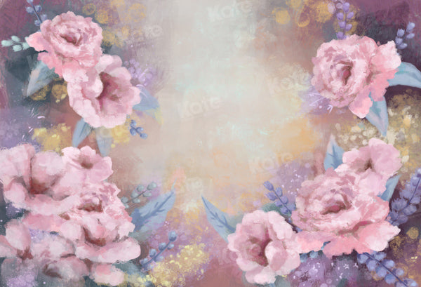 Kate Retro Flower Abstract Backdrop Designed by GQ - Kate Backdrop AU