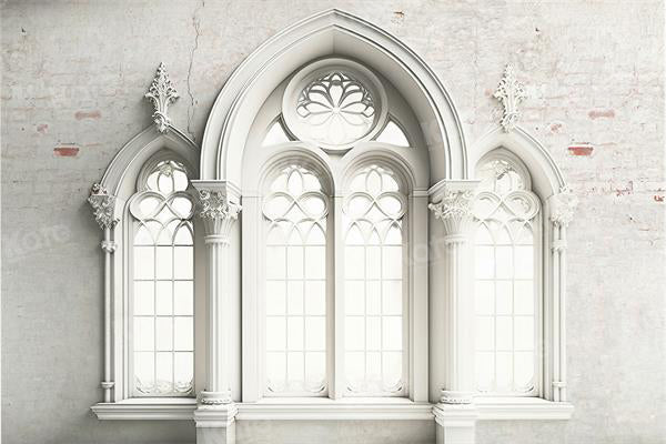 Kate White Retro Architecture Backdrop Window for Photography - Kate Backdrop AU