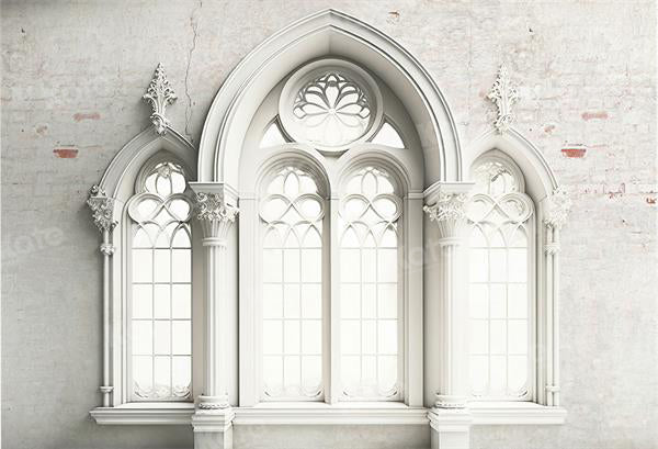 Kate White Retro Architecture Backdrop Window for Photography - Kate Backdrop AU