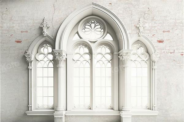 Kate White Retro Architecture Backdrop Window for Photography - Kate Backdrop AU