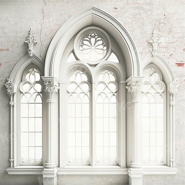 Kate White Retro Architecture Backdrop Window for Photography - Kate Backdrop AU
