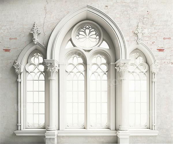 Kate White Retro Architecture Backdrop Window for Photography - Kate Backdrop AU