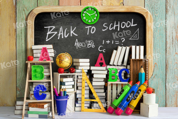 Kate Back to School Blackboard Backdrop Designed by Emetselch