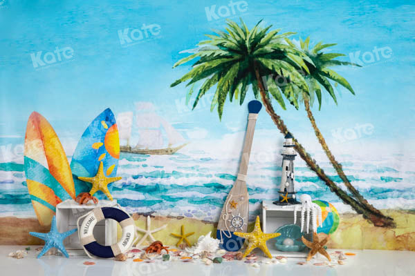 Kate Sea Beach Starfish Backdrop Designed by Emetselch