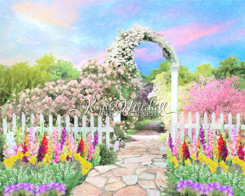 Kate Spring Garden Pastel Backdrop Designed By Krystle Mitchell Photography - Kate Backdrop AU