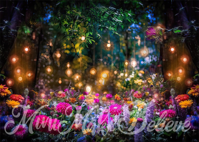 Kate Painterly Fine Art Fairy Backdrop Forest at Night Designed by Mini MakeBelieve