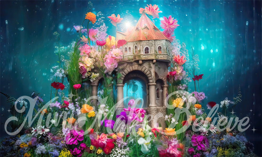 Kate Underwater Majestic Mermaid Castle Backdrop Designed by Mini MakeBelieve - Kate Backdrop AU