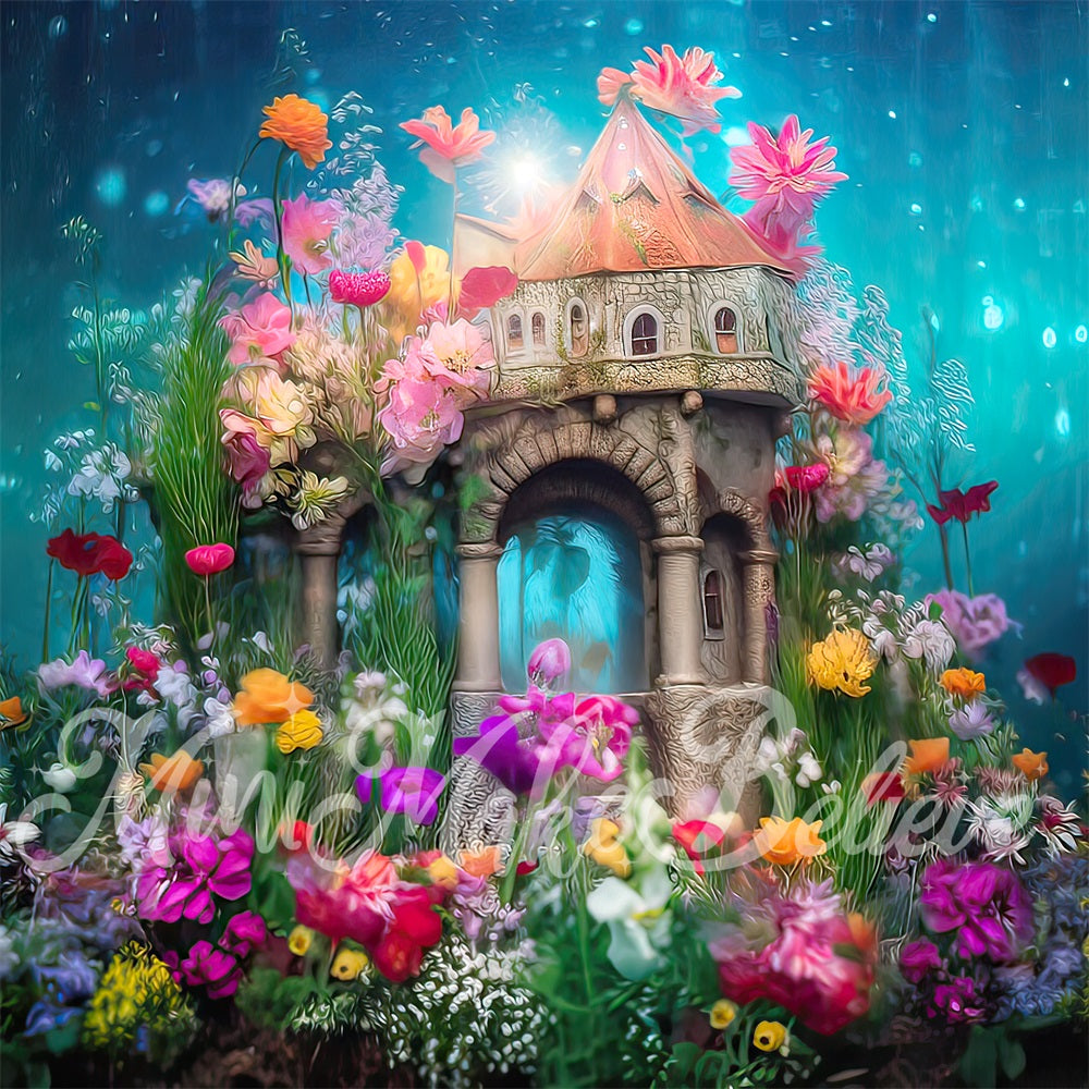 Kate Underwater Majestic Mermaid Castle Backdrop Designed by Mini MakeBelieve - Kate Backdrop AU