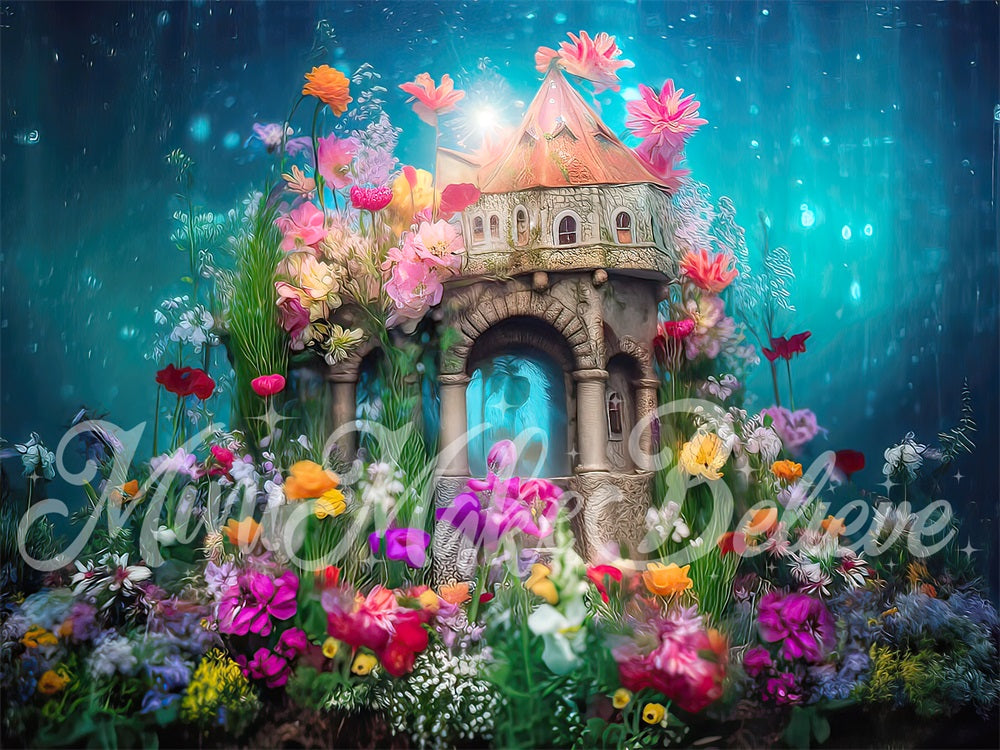 Kate Underwater Majestic Mermaid Castle Backdrop Designed by Mini MakeBelieve - Kate Backdrop AU