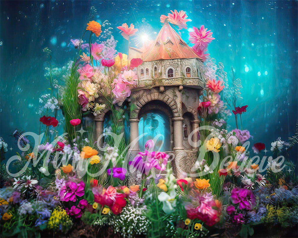 Kate Underwater Majestic Mermaid Castle Backdrop Designed by Mini MakeBelieve - Kate Backdrop AU