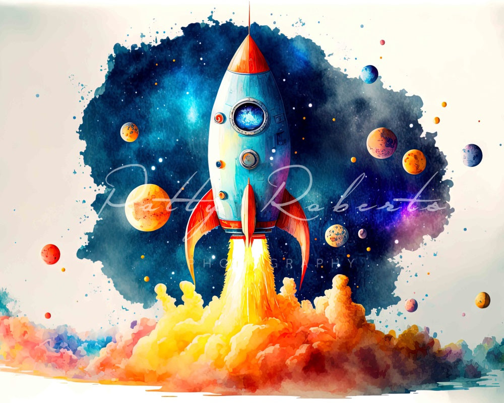 Kate Rocket Kids Universe Backdrop Designed by Patty Robertss - Kate Backdrop AU