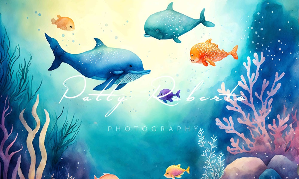 Kate Deep Sea Delight Backdrop Designed by Patty Robertss - Kate Backdrop AU