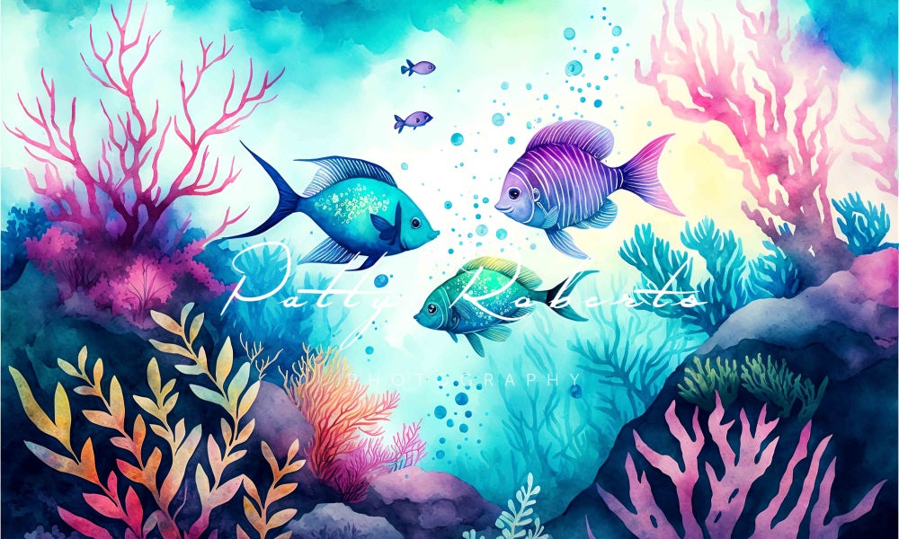 Kate Magical Sea Kingdom Backdrop Designed by Patty Robertss - Kate Backdrop AU