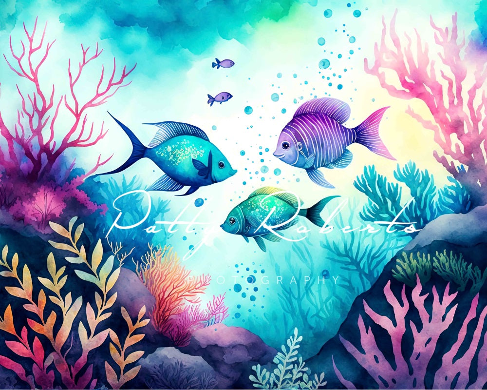Kate Magical Sea Kingdom Backdrop Designed by Patty Robertss - Kate Backdrop AU