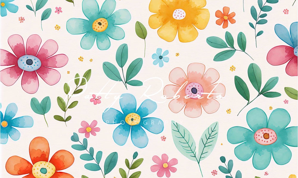 Kate Spring Fun Backdrop Cake Smash Designed by Patty Robertss - Kate Backdrop AU