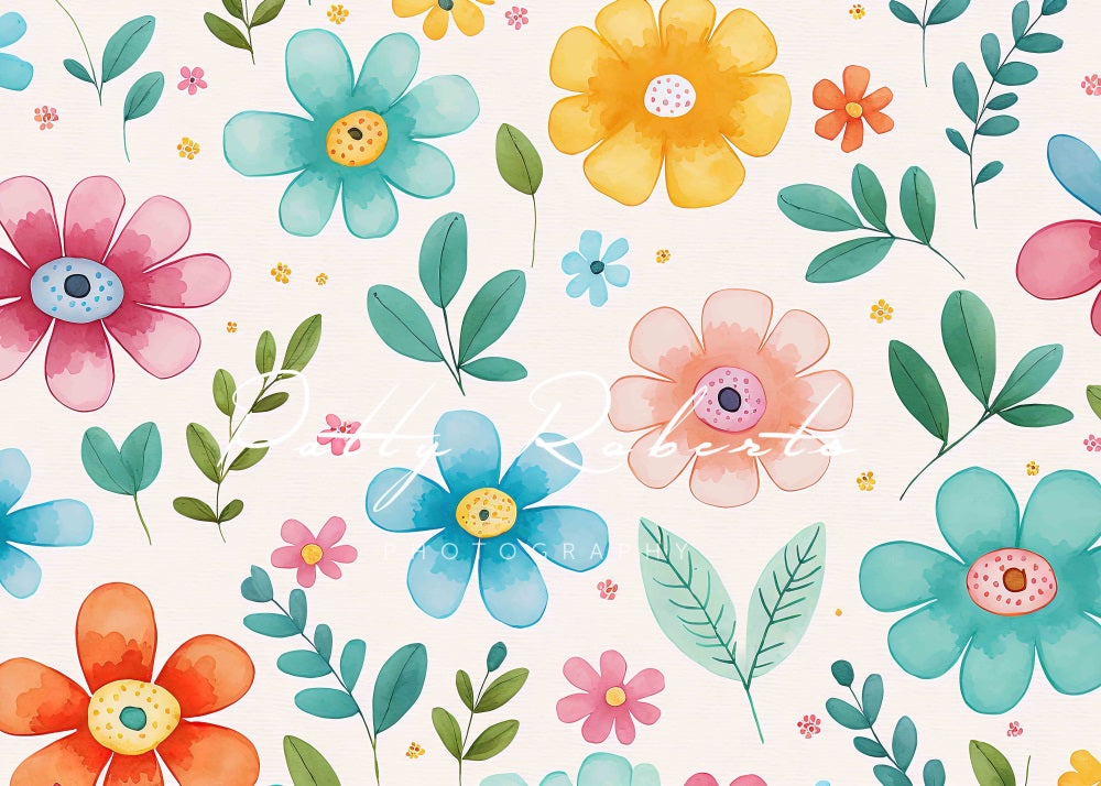 Kate Spring Fun Backdrop Cake Smash Designed by Patty Robertss - Kate Backdrop AU