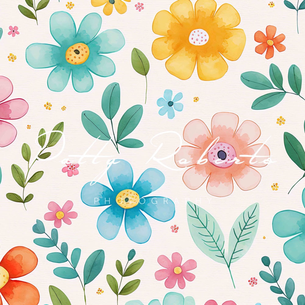 Kate Spring Fun Backdrop Cake Smash Designed by Patty Robertss - Kate Backdrop AU
