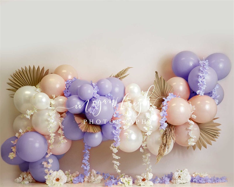 Kate Lavender Floral Garland Backdrop Designed by Megan Leigh Photography