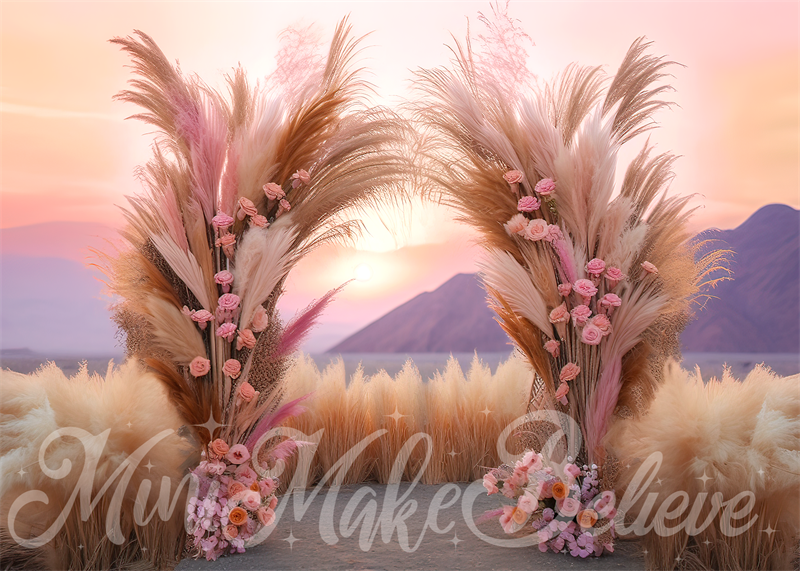 Kate Boho Sunset Cake Smash Backdrop Designed by Mini MakeBelieve