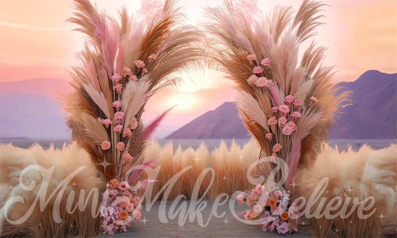 Kate Boho Sunset Cake Smash Backdrop Designed by Mini MakeBelieve - Kate Backdrop AU
