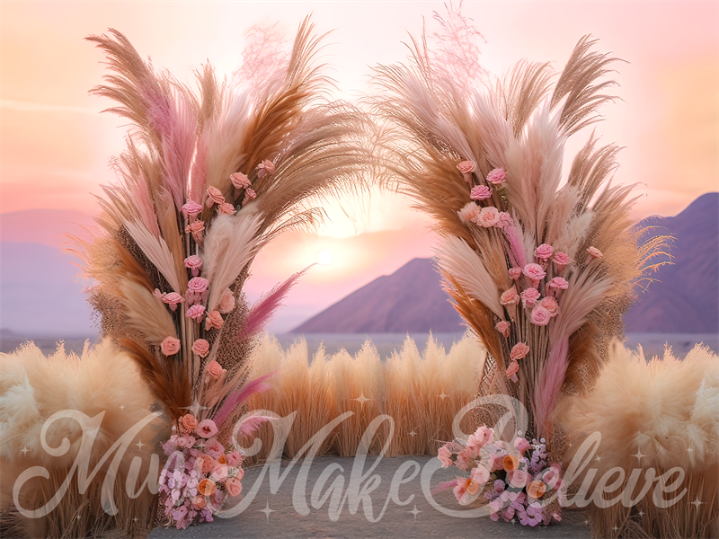 Kate Boho Sunset Cake Smash Backdrop Designed by Mini MakeBelieve - Kate Backdrop AU