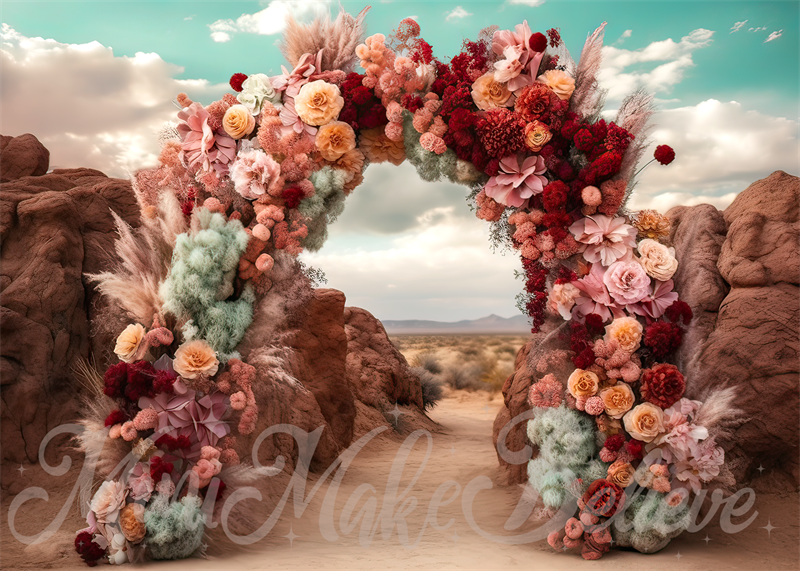 Kate Boho Flower Backdrop Stone Designed by Mini MakeBelieve